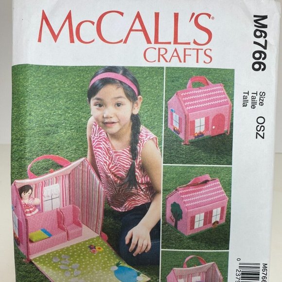Office Mccalls M6766 Doll House With Furniture Cloth Doll Sewing